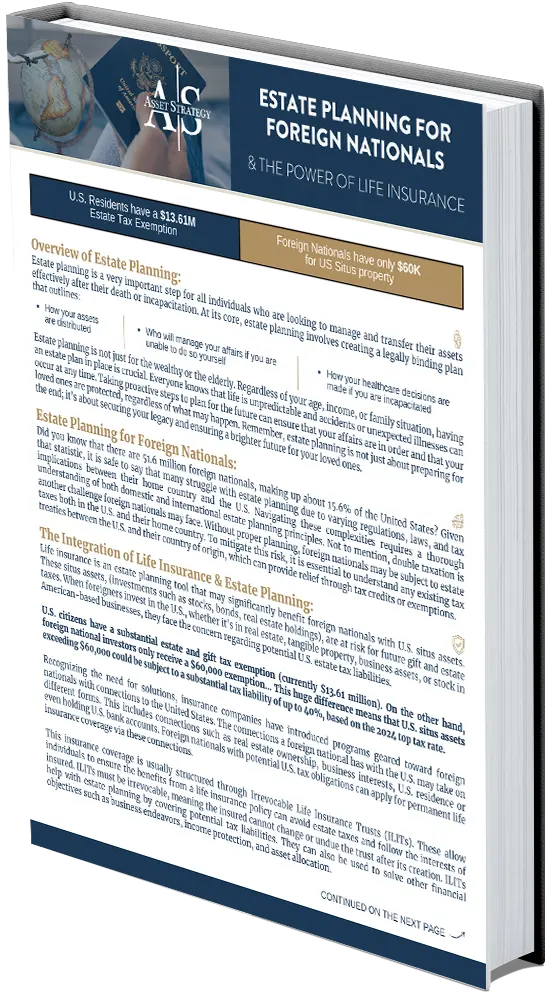 Cover of Foreign Nationals Estate & Life Insurance