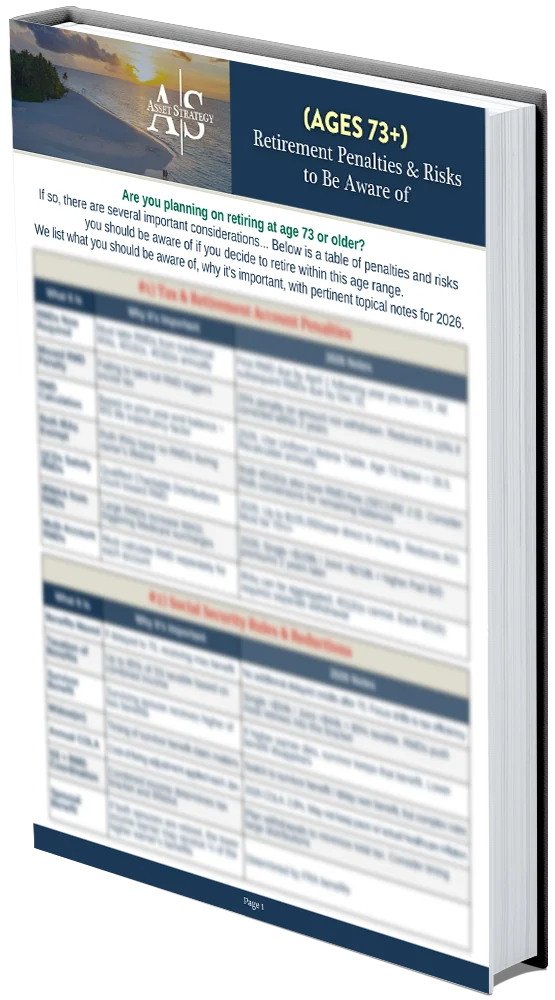 Cover of Retirement Risks and Penalties 73+