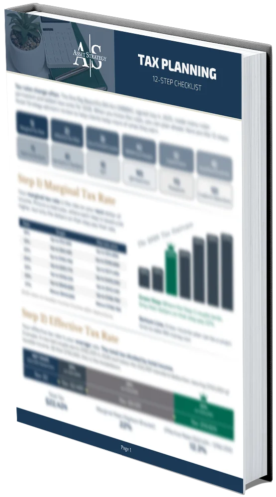 Cover of the Tax Planning 12 Step-Checklist guide
